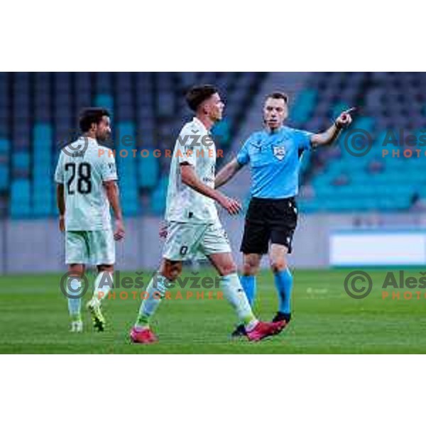 during UEFA Champions League 2025/2026 first qualifying round match between Olimpija Ljubljana and Kairat Almaty in SRC Stozice, Ljubljana, Slovenia on July 8, 2025
