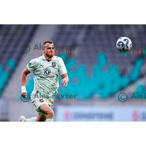 Alex Tamm of Olimpija in action during UEFA Champions League 2025/2026 first qualifying round match between Olimpija Ljubljana and Kairat Almaty in SRC Stozice, Ljubljana, Slovenia on July 8, 2025