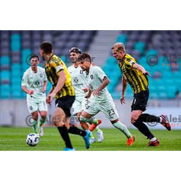 during UEFA Champions League 2025/2026 first qualifying round match between Olimpija Ljubljana and Kairat Almaty in SRC Stozice, Ljubljana, Slovenia on July 8, 2025