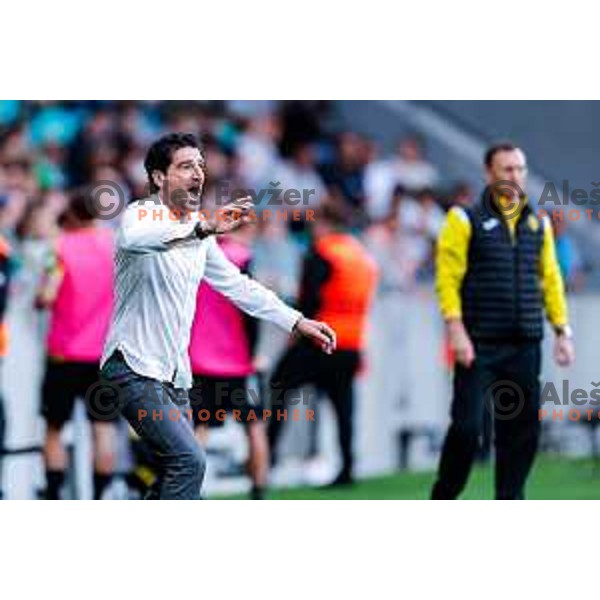 Jorge Simao, head coach of Olimpija during UEFA Champions League 2025/2026 first qualifying round match between Olimpija Ljubljana and Kairat Almaty in SRC Stozice, Ljubljana, Slovenia on July 8, 2025