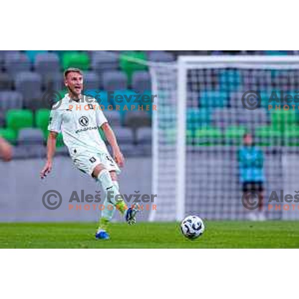 during UEFA Champions League 2025/2026 first qualifying round match between Olimpija Ljubljana and Kairat Almaty in SRC Stozice, Ljubljana, Slovenia on July 8, 2025
