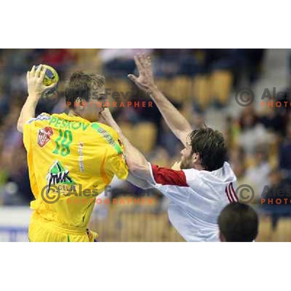 Peskov at handball match Celje Pivovarna Lasko (SLO)- Hammarby (SWE) in EHF Championsleague, played in Celje (Slovenia) 11.10.2008 