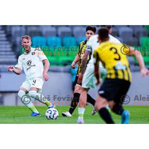during UEFA Champions League 2025/2026 first qualifying round match between Olimpija Ljubljana and Kairat Almaty in SRC Stozice, Ljubljana, Slovenia on July 8, 2025