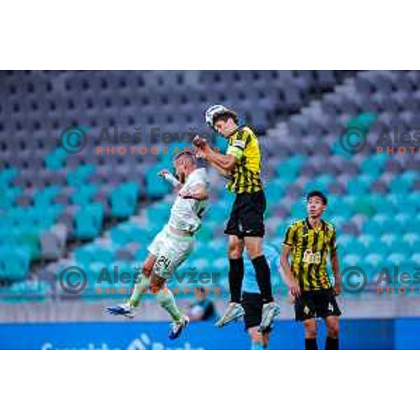 during UEFA Champions League 2025/2026 first qualifying round match between Olimpija Ljubljana and Kairat Almaty in SRC Stozice, Ljubljana, Slovenia on July 8, 2025