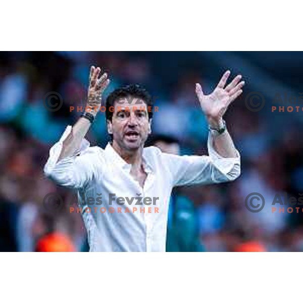 Jorge Simao, head coach of Olimpija during UEFA Champions League 2025/2026 first qualifying round match between Olimpija Ljubljana and Kairat Almaty in SRC Stozice, Ljubljana, Slovenia on July 8, 2025