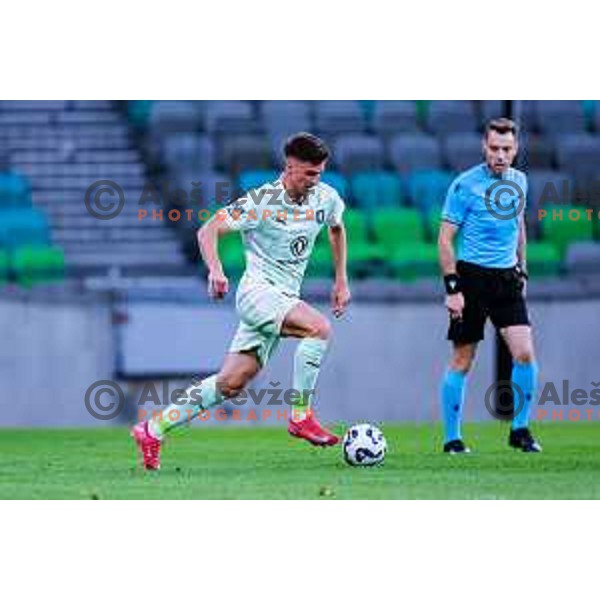 during UEFA Champions League 2025/2026 first qualifying round match between Olimpija Ljubljana and Kairat Almaty in SRC Stozice, Ljubljana, Slovenia on July 8, 2025