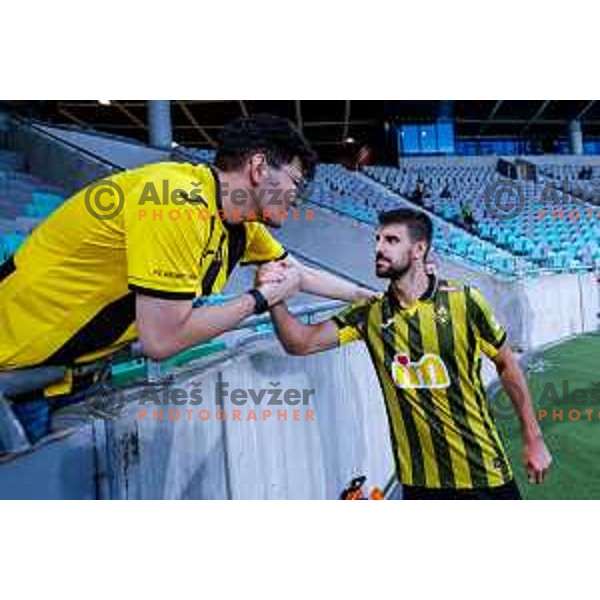 during UEFA Champions League 2025/2026 first qualifying round match between Olimpija Ljubljana and Kairat Almaty in SRC Stozice, Ljubljana, Slovenia on July 8, 2025