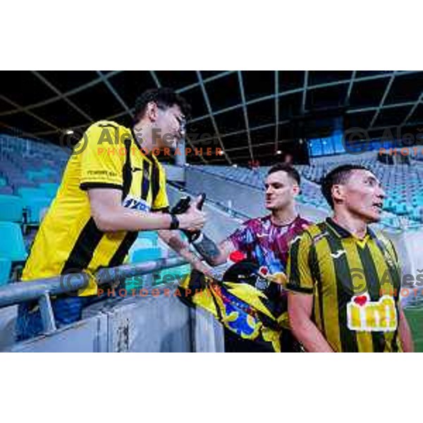during UEFA Champions League 2025/2026 first qualifying round match between Olimpija Ljubljana and Kairat Almaty in SRC Stozice, Ljubljana, Slovenia on July 8, 2025