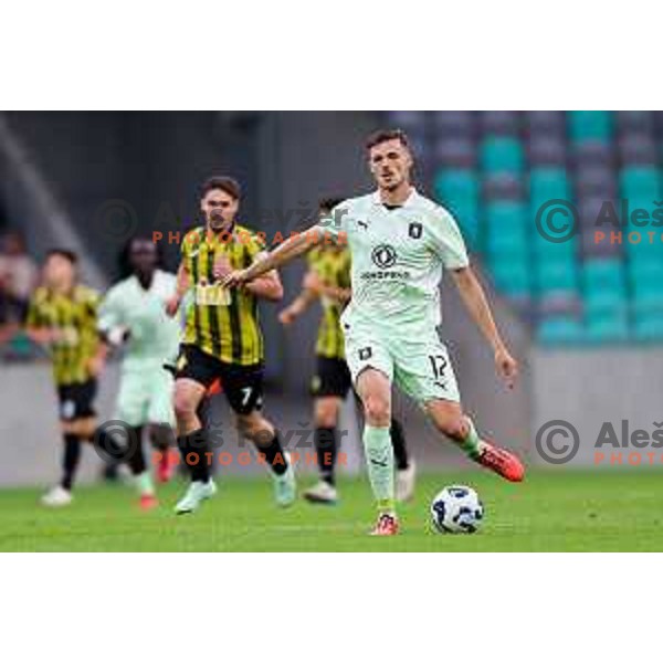 UEFA Champions League 2025/2026 first qualifying round match between Olimpija Ljubljana and Kairat Almaty in SRC Stozice, Ljubljana, Slovenia on July 8, 2025. Photo: Filip Barbalic