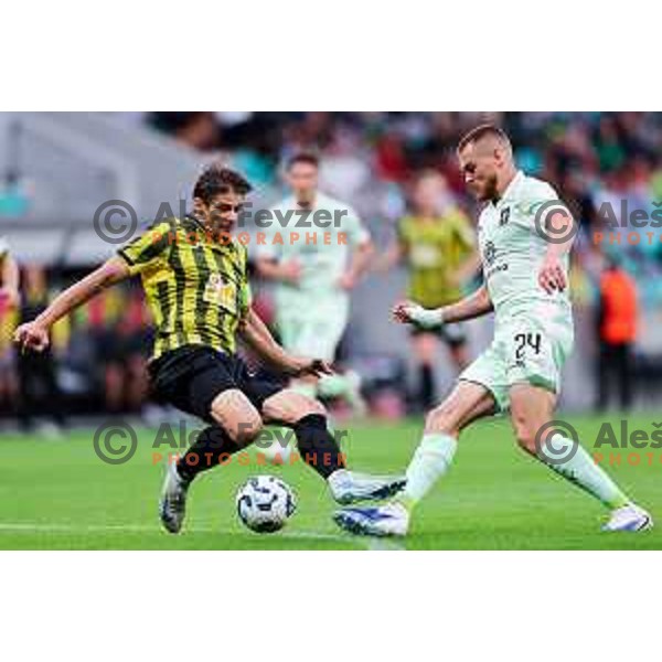 UEFA Champions League 2025/2026 first qualifying round match between Olimpija Ljubljana and Kairat Almaty in SRC Stozice, Ljubljana, Slovenia on July 8, 2025. Photo: Filip Barbalic