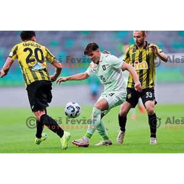 UEFA Champions League 2025/2026 first qualifying round match between Olimpija Ljubljana and Kairat Almaty in SRC Stozice, Ljubljana, Slovenia on July 8, 2025. Photo: Filip Barbalic