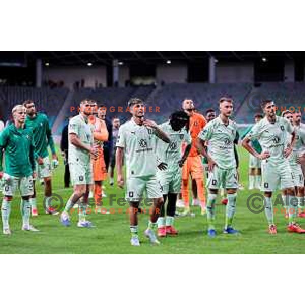 UEFA Champions League 2025/2026 first qualifying round match between Olimpija Ljubljana and Kairat Almaty in SRC Stozice, Ljubljana, Slovenia on July 8, 2025. Photo: Filip Barbalic