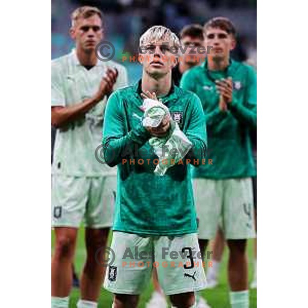 UEFA Champions League 2025/2026 first qualifying round match between Olimpija Ljubljana and Kairat Almaty in SRC Stozice, Ljubljana, Slovenia on July 8, 2025. Photo: Filip Barbalic