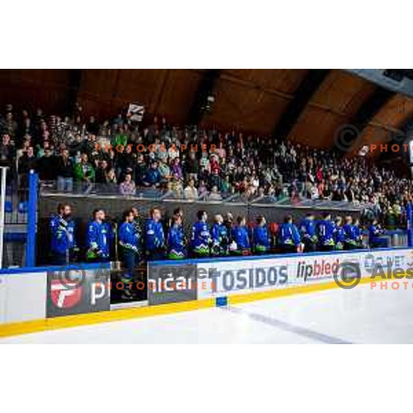 Charity match at reopening of Bled Ice rink between Slovenia Youth and Slovenia Old in Bled, Slovenia on July 9, 2025