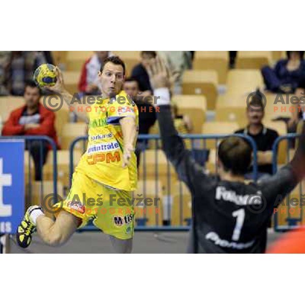 Vodisek at handball match Celje Pivovarna Lasko (SLO)- Hammarby (SWE) in EHF Championsleague, played in Celje (Slovenia) 11.10.2008 