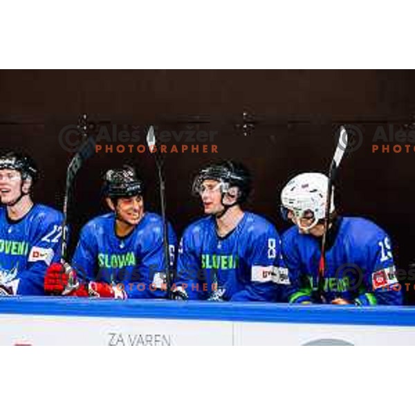 Charity match at reopening of Bled Ice rink between Slovenia Youth and Slovenia Old in Bled, Slovenia on July 9, 2025