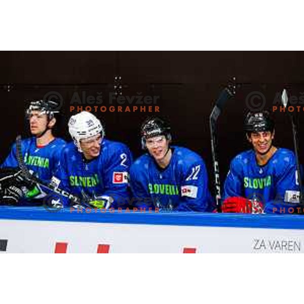 Charity match at reopening of Bled Ice rink between Slovenia Youth and Slovenia Old in Bled, Slovenia on July 9, 2025