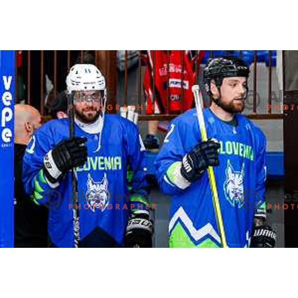 Anze Kopitar at Charity match at reopening of Bled Ice rink between Slovenia Youth and Slovenia Old in Bled, Slovenia on July 9, 2025
