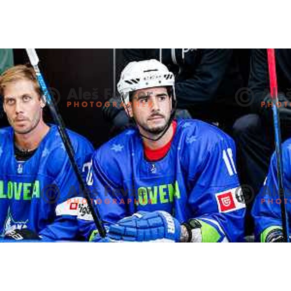Charity match at reopening of Bled Ice rink between Slovenia Youth and Slovenia Old in Bled, Slovenia on July 9, 2025