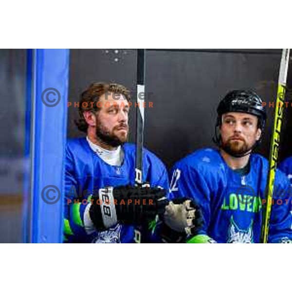 Anze Kopitar at Charity match at reopening of Bled Ice rink between Slovenia Youth and Slovenia Old in Bled, Slovenia on July 9, 2025
