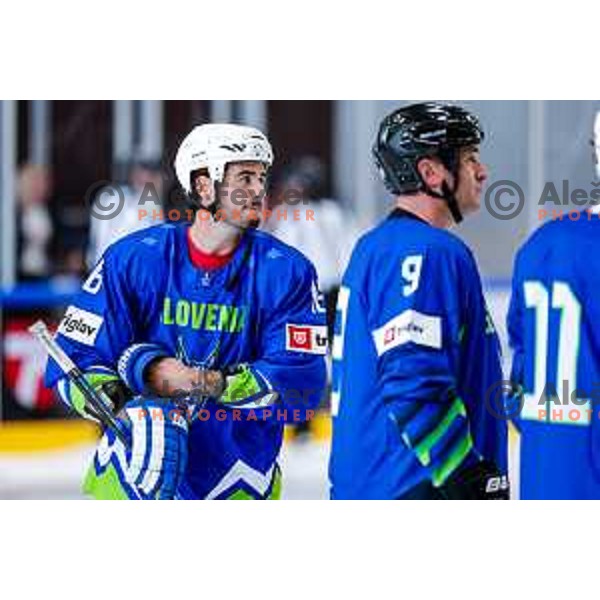 Charity match at reopening of Bled Ice rink between Slovenia Youth and Slovenia Old in Bled, Slovenia on July 9, 2025