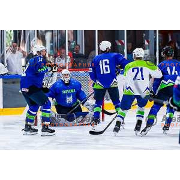 Charity match at reopening of Bled Ice rink between Slovenia Youth and Slovenia Old in Bled, Slovenia on July 9, 2025