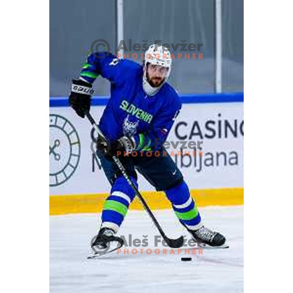 Anze Kopitar at Charity match at reopening of Bled Ice rink between Slovenia Youth and Slovenia Old in Bled, Slovenia on July 9, 2025