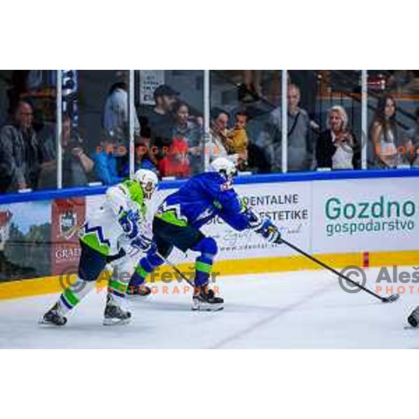 Charity match at reopening of Bled Ice rink between Slovenia Youth and Slovenia Old in Bled, Slovenia on July 9, 2025