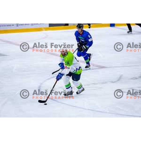 Dejan Kontrec at Charity match at reopening of Bled Ice rink between Slovenia Youth and Slovenia Old in Bled, Slovenia on July 9, 2025