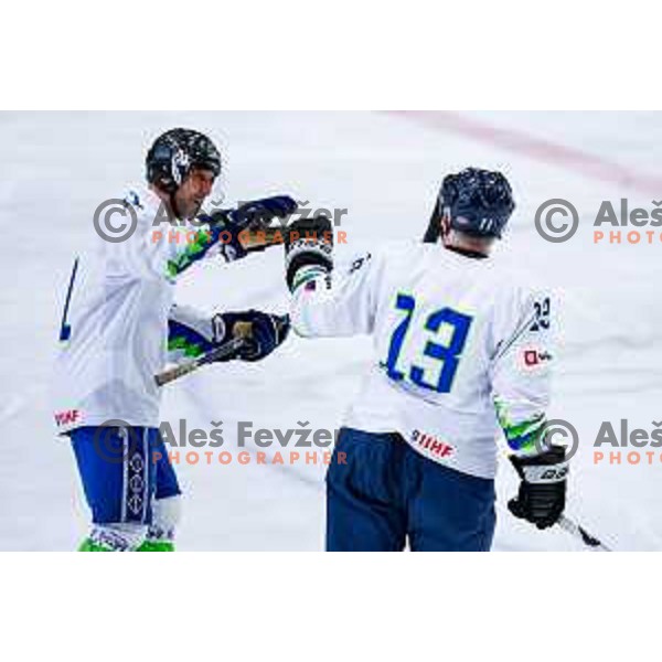 Matjaz Kopitar at Charity match at reopening of Bled Ice rink between Slovenia Youth and Slovenia Old in Bled, Slovenia on July 9, 2025