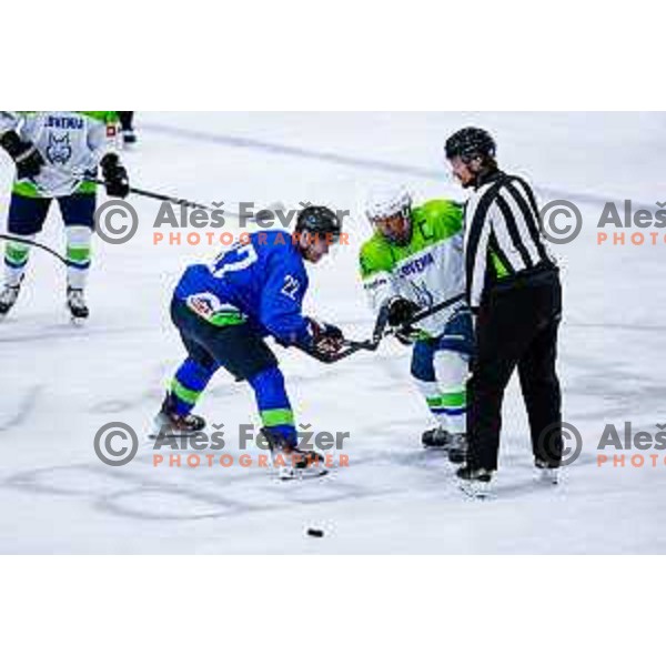 Charity match at reopening of Bled Ice rink between Slovenia Youth and Slovenia Old in Bled, Slovenia on July 9, 2025
