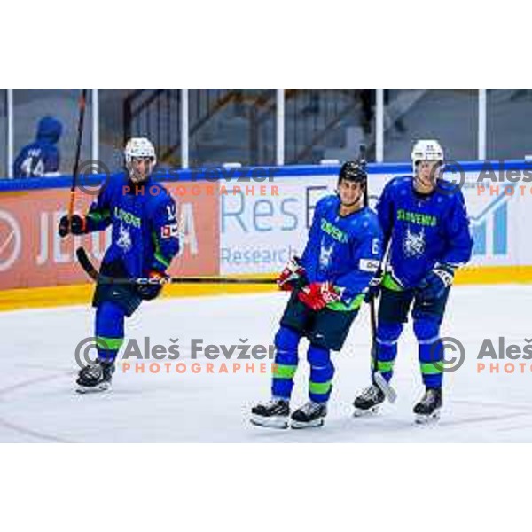 Charity match at reopening of Bled Ice rink between Slovenia Youth and Slovenia Old in Bled, Slovenia on July 9, 2025