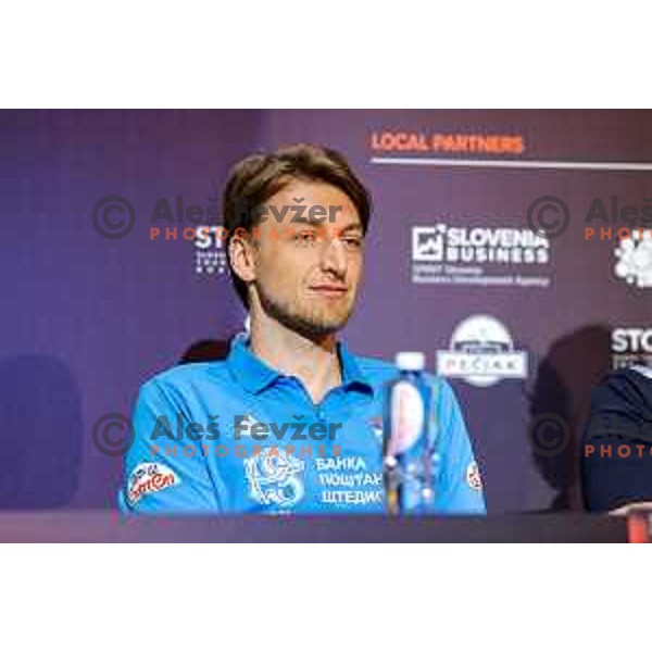 Volleyball Nations League press conference in Ljubljana, Slovenia on July 15, 2025