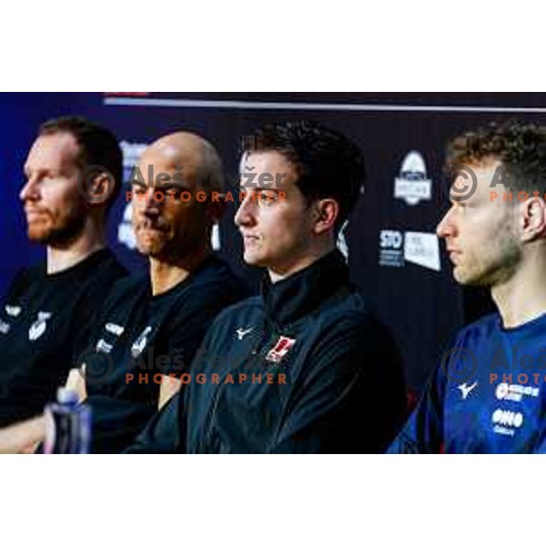 Volleyball Nations League press conference in Ljubljana, Slovenia on July 15, 2025