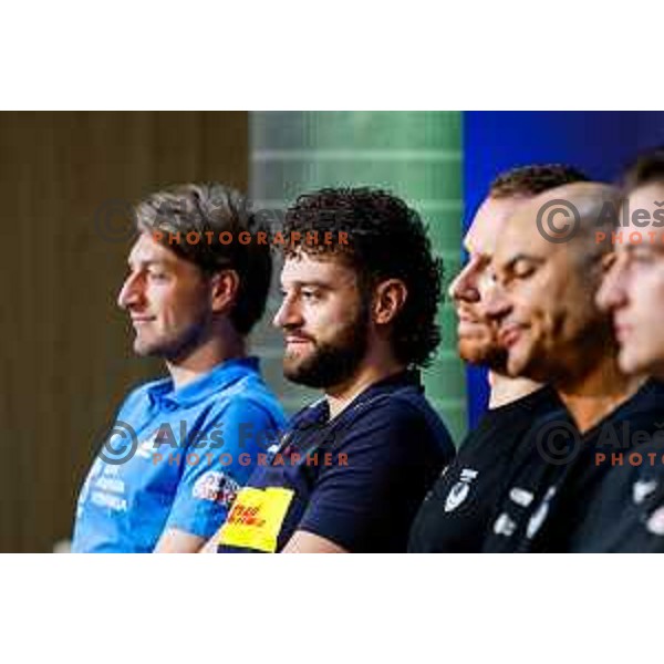 Volleyball Nations League press conference in Ljubljana, Slovenia on July 15, 2025