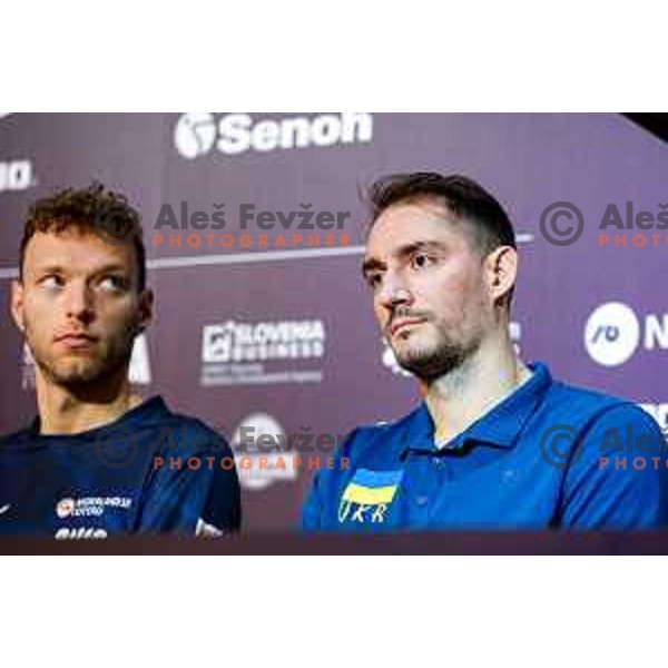 Volleyball Nations League press conference in Ljubljana, Slovenia on July 15, 2025