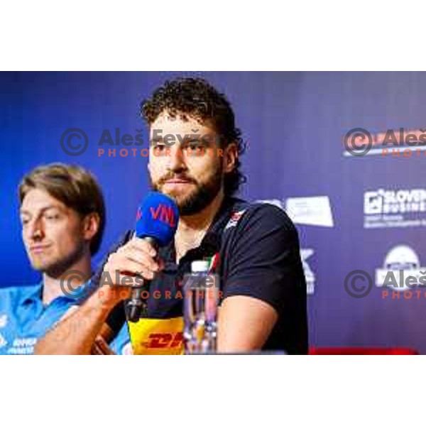 Volleyball Nations League press conference in Ljubljana, Slovenia on July 15, 2025