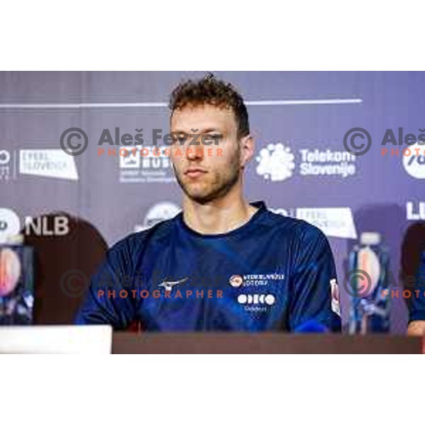 Volleyball Nations League press conference in Ljubljana, Slovenia on July 15, 2025