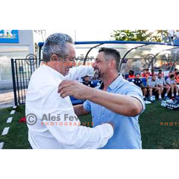 Slavisa Stojanovic, head coach of Koper during UEFA Conference League first qualifying round football match between FC Koper (SLO) and FK Zeljeznicar Sarajevo (BiH) at Bonifika Stadium in Koper, Slovenia on July 17, 2025