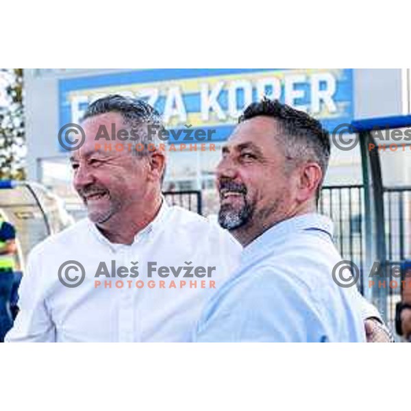 Slavisa Stojanovic, head coach of Koper during UEFA Conference League first qualifying round football match between FC Koper (SLO) and FK Zeljeznicar Sarajevo (BiH) at Bonifika Stadium in Koper, Slovenia on July 17, 2025