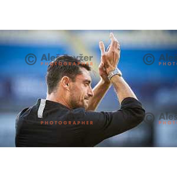 Albert Riera, head coach of NK Celje during UEFA Europa League 2025/26 qualifier football match between NK Celje and Sabah FC in Stadion z’dezele, Celje, Slovenia on July 17, 2025. Photo: Jure Banfi