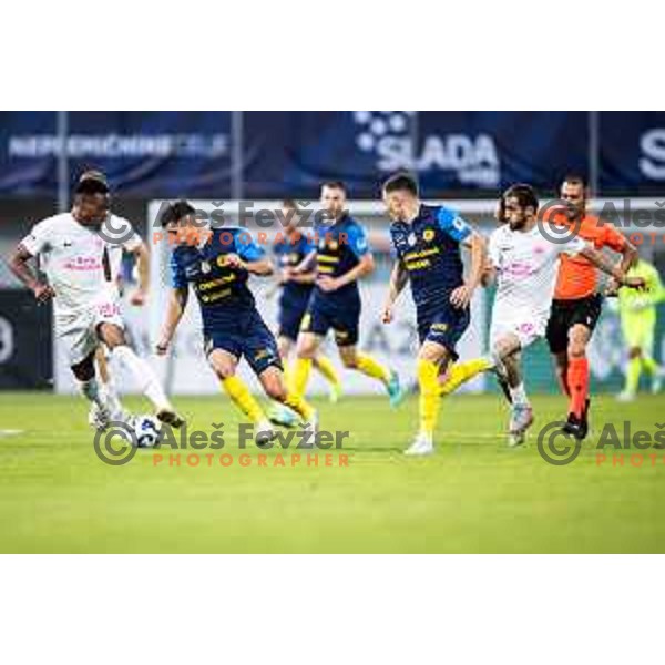 in action during UEFA Europa League 2025/26 qualifier football match between NK Celje and Sabah FC in Stadion z’dezele, Celje, Slovenia on July 17, 2025. Photo: Jure Banfi