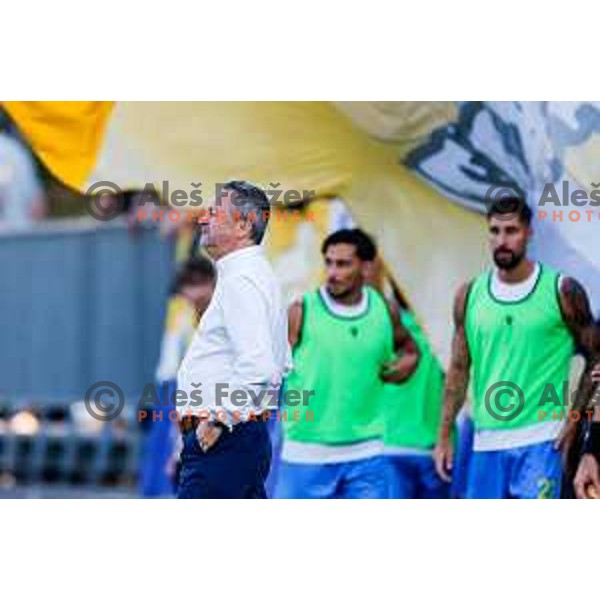 Slavisa Stojanovic, head coach of Koper during UEFA Conference League first qualifying round football match between FC Koper (SLO) and FK Zeljeznicar Sarajevo (BiH) at Bonifika Stadium in Koper, Slovenia on July 17, 2025