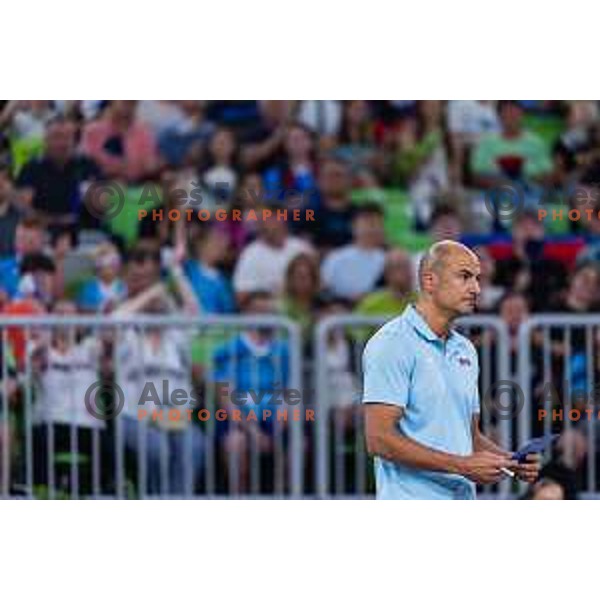 Fabio Soli head coach of Slovenia in action during Men’s Volleyball Nations League match between Slovenia and Canada in Ljubljana, Slovenia on July 17, 2025. Photo Grega Valancic