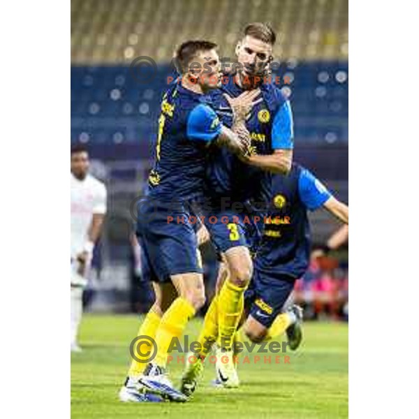 Damjan Vuklisevic celebrates during UEFA Europa League 2025/26 qualifier football match between NK Celje and Sabah FC in Stadion z’dezele, Celje, Slovenia on July 17, 2025. Photo: Jure Banfi