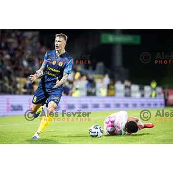 in action during UEFA Europa League 2025/26 qualifier football match between NK Celje and Sabah FC in Stadion z’dezele, Celje, Slovenia on July 17, 2025. Photo: Jure Banfi
