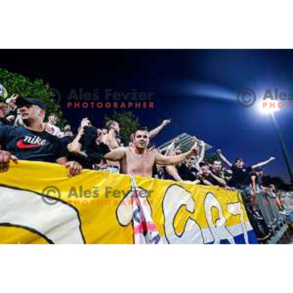 Players of Koper celebrate victory in the UEFA Conference League football match between FC Koper (SLO) and FK Zeljeznicar Sarajevo (BiH) at Bonifika Stadium in Koper, Slovenia on July 17, 2025