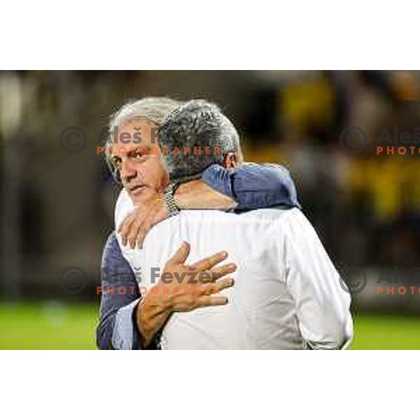 Players of Koper celebrate victory in the UEFA Conference League football match between FC Koper (SLO) and FK Zeljeznicar Sarajevo (BiH) at Bonifika Stadium in Koper, Slovenia on July 17, 2025