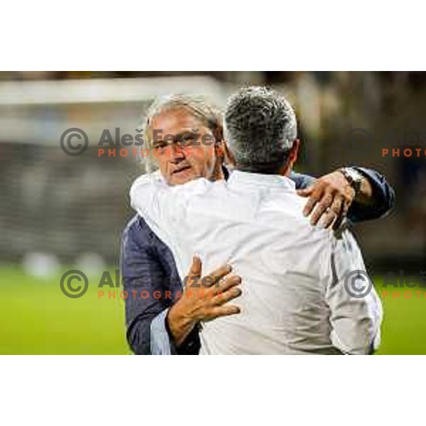 Players of Koper celebrate victory in the UEFA Conference League football match between FC Koper (SLO) and FK Zeljeznicar Sarajevo (BiH) at Bonifika Stadium in Koper, Slovenia on July 17, 2025