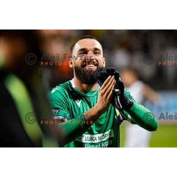 Players of Koper celebrate victory in the UEFA Conference League football match between FC Koper (SLO) and FK Zeljeznicar Sarajevo (BiH) at Bonifika Stadium in Koper, Slovenia on July 17, 2025